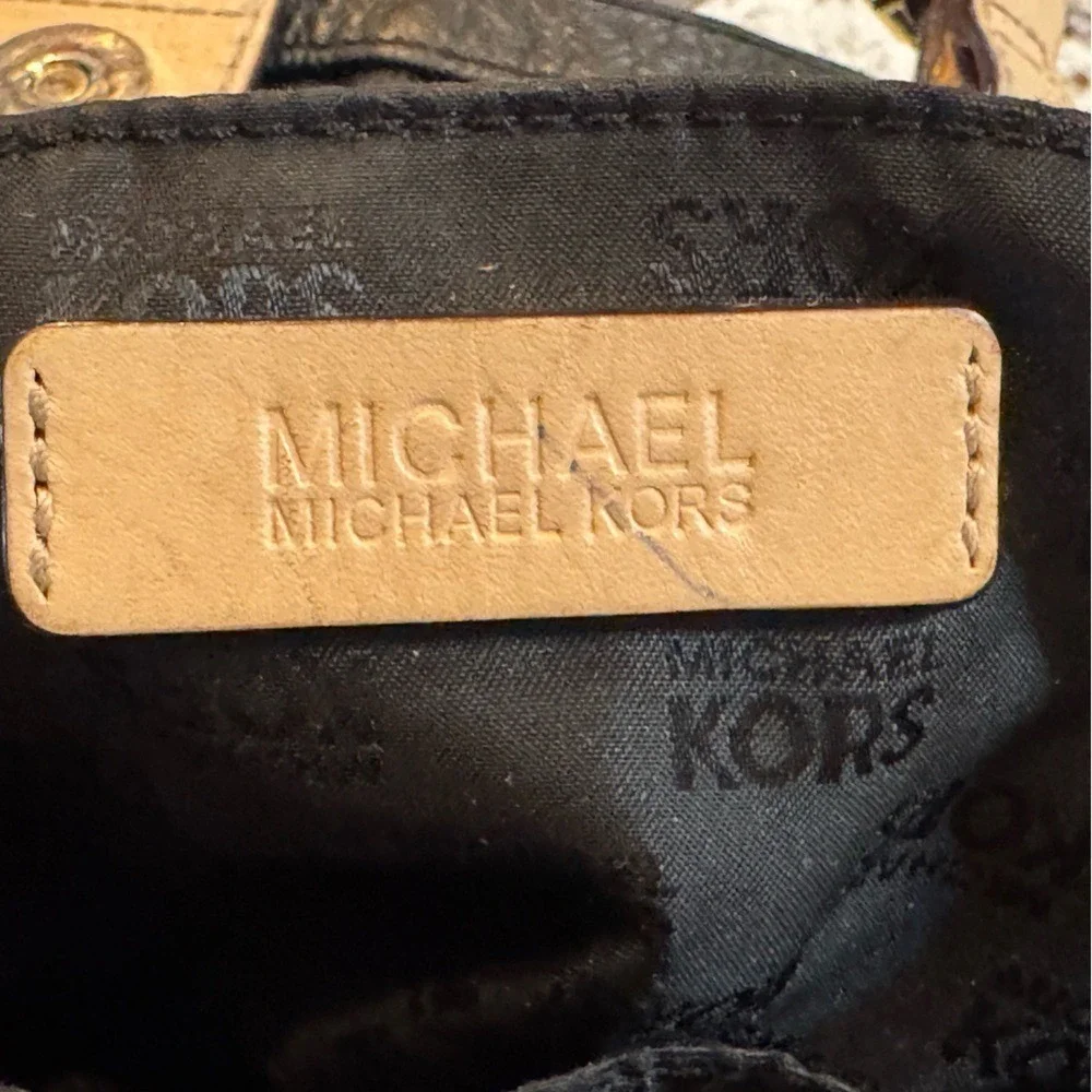Michael Kors Elegant Black Leather‎ Tote Bag